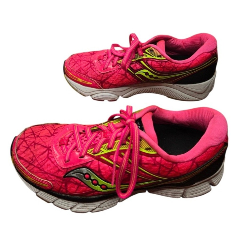 Saucony Breakthru PowerGrid Running Shoes Womens 6.5 Pink Citron S10265-1 - Picture 3 of 16